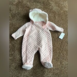 NWT Nordstrom Pink Quilted Baby Bunting